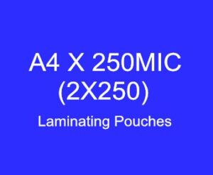A4 x 250micron (216*303) Laminating Pouches (High Quality)
